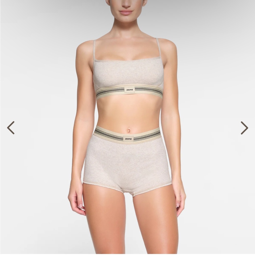 SKIMS RIBBED LOGO SET NWT